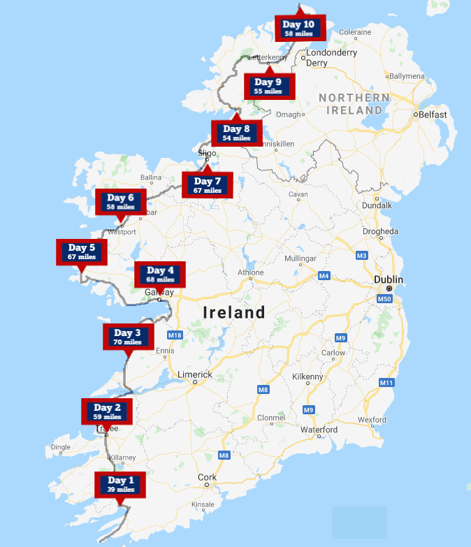 cycle tour ireland route